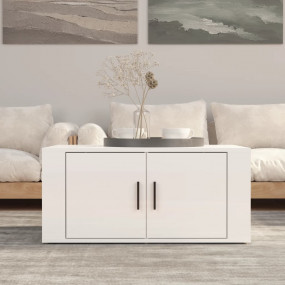 Coffee Table High gloss white Engineered wood