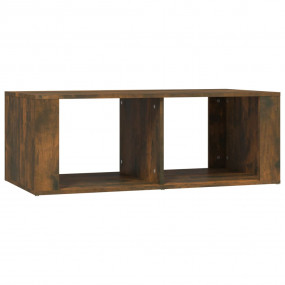 Coffee Table Smoked Oak Engineered Wood 39.4 x 19.7 x 1...