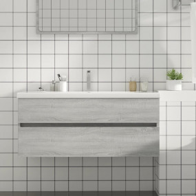 Sink Cabinet Grey Sonoma Engineered wood Large Sink Cab...