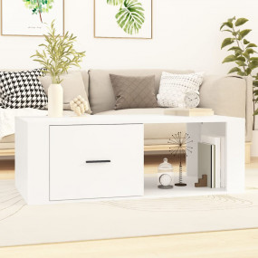 Coffee Table White Engineered Wood Medium Coffee Table