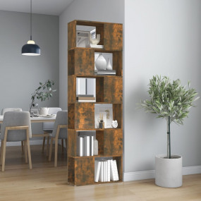 Book Cabinet Smoked oak Engineered wood Large Book Cabi...