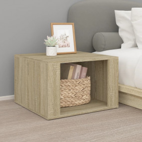 Bedside Table Sonoma Oak Engineered wood Large Bedside ...