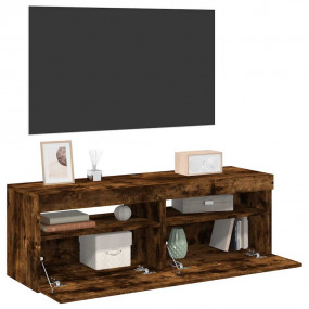 TV Cabinet Set of 2 Smoked oak Engineered wood
