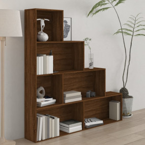 Book Cabinet Brown Oak Engineered wood Large Book Cabin...