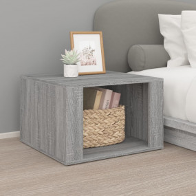 Bedside Table Grey sonoma Engineered wood Medium Bedsid...