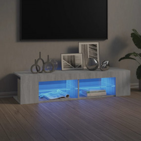 TV Cabinet Gray Sonoma Engineered wood, Glass 53.1 x 15...