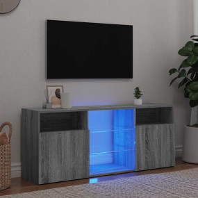 TV Cabinet Grey Sonoma Engineered wood, tempered glass ...