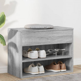 Shoe Bench Grey Sonoma Engineered Wood Small Shoe Bench