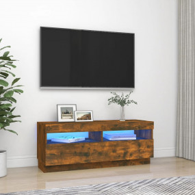 TV Cabinet Smoked Oak Engineered Wood Medium TV Cabinet