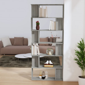 Book Cabinet Grey Sonoma Engineered wood 75.6 in Height