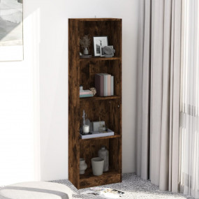 Book Cabinet Smoked oak Engineered wood Tall Book Cabin...