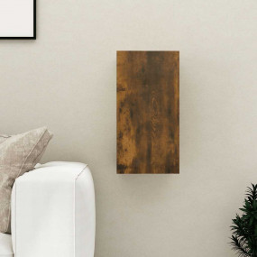 TV Cabinet Smoked Oak Engineered Wood Medium TV Cabinet