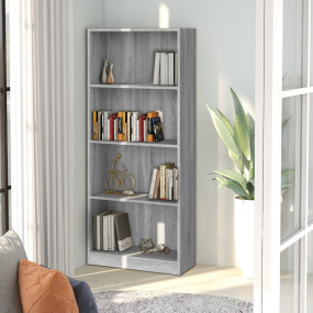 Book Cabinet Grey Sonoma Engineered wood Medium Book Ca...