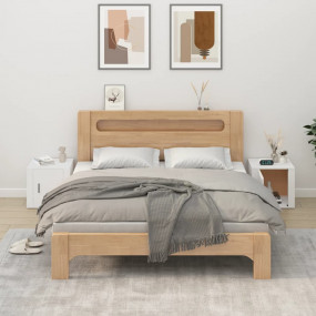 Bedside Cabinet Set of 2 White Engineered wood Medium