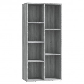 Book Cabinet Grey Sonoma Engineered Wood Medium Book Ca...