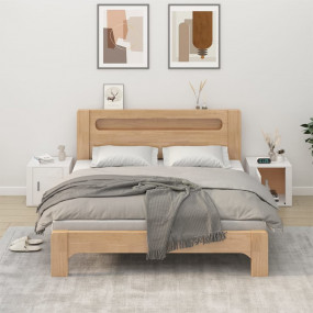 Bedside Cabinet Set of 2 High gloss white Engineered wo...