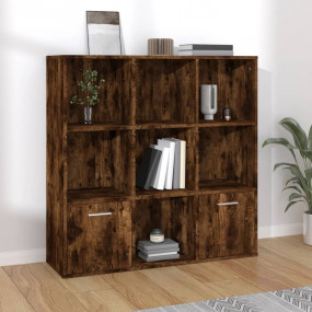 Book Cabinet Smoked Oak Engineered Wood 38.6 x 11.8 x 3...