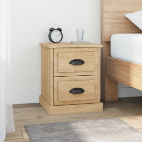Bedside Cabinet Set of 2 Sonoma oak Engineered wood Med...