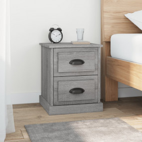 Bedside Cabinet Set of 2 Grey Sonoma Engineered Wood St...