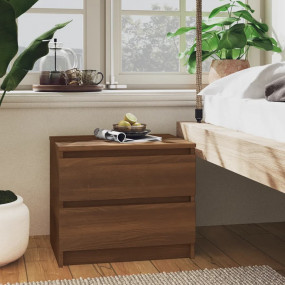 Bed Cabinet Brown Oak Engineered Wood Medium Bed Cabine...