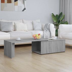 Coffee Table Gray Sonoma Engineered Wood Large Swivel