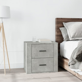 Bedside Cabinet Concrete grey Engineered wood Medium