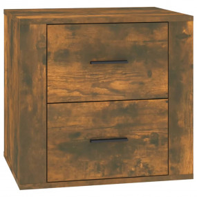 Bedside Cabinet Smoked oak Engineered wood 19.7 in wide