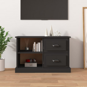 TV Cabinet Black Engineered Wood Standard TV Cabinet