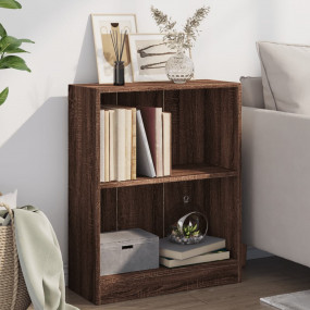 Bookshelf Brown Oak Engineered Wood Compact Bookshelf