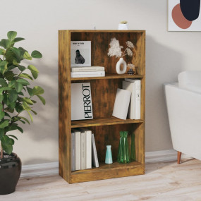 Book Cabinet Smoked oak Engineered wood 23.6 x 9.4 x 42...