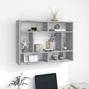 Wall Shelf Grey Sonoma Engineered Wood 29.5 in x 6.3 in...