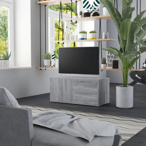 TV Cabinet Grey Sonoma Engineered wood 31.5 in TV Cabin...