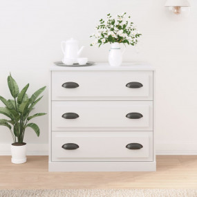 Sideboard White Engineered wood, metal Small Sideboard