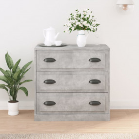 Sideboard Concrete Grey Engineered wood 27.6 in x 14.0 ...