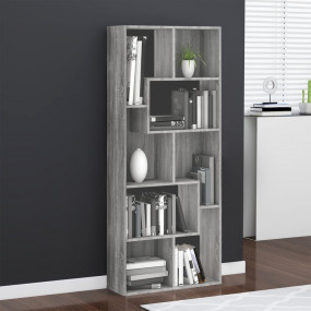 Book Cabinet Grey Sonoma Engineered Wood Tall Book Cabi...