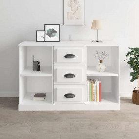 Sideboard White Engineered Wood 41.1 x 14.0 x 26.6 in S...