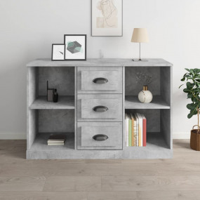 Sideboard Concrete Grey Engineered Wood Medium Sideboar...