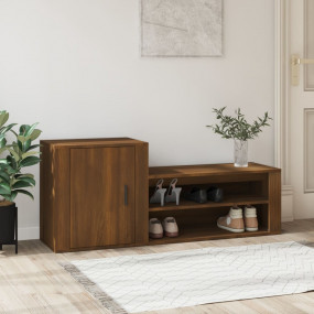 Shoe Cabinet Brown oak Engineered wood 51.2 x 13.8 x 21...