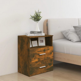 Bed Cabinet Smoked oak Engineered wood Compact Bed Cabi...