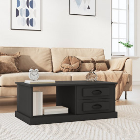 Coffee Table Black Engineered wood 35.4 x 19.7 x 13.8 i...