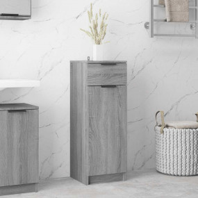 Bathroom Cabinet Grey Sonoma Engineered Wood Bathroom C...