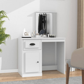 Dressing Table White Engineered wood, Acrylic Medium