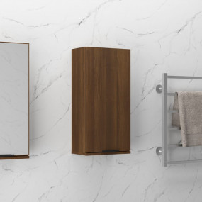 Bathroom Cabinet Brown Oak Engineered wood Medium Wall ...