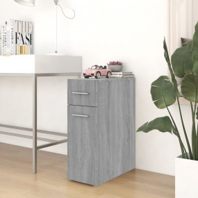 Apothecary Cabinet Grey Sonoma Engineered wood Single