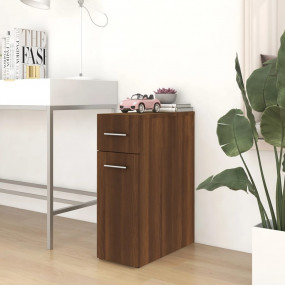 Apothecary Cabinet Brown Oak Engineered Wood Small