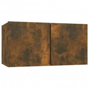TV Cabinet Smoked oak Engineered wood Compact TV Cabine...