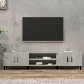 TV Cabinet Concrete Grey Engineered wood Large TV Cabin...