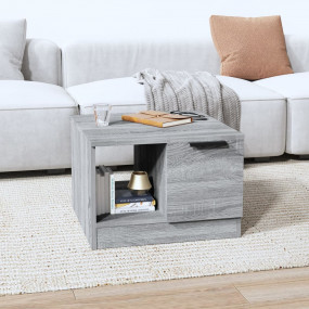 Coffee Table Grey Sonoma Engineered Wood 19.7 in Coffee...