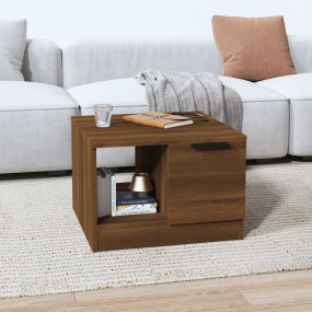 Coffee Table Brown Oak Engineered Wood Medium Coffee Ta...