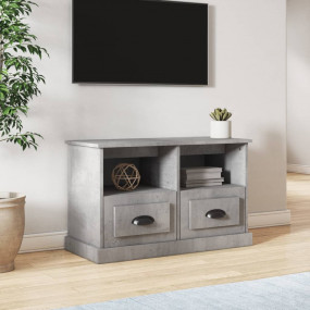 TV Cabinet Concrete Grey Engineered wood Medium TV Cabi...
